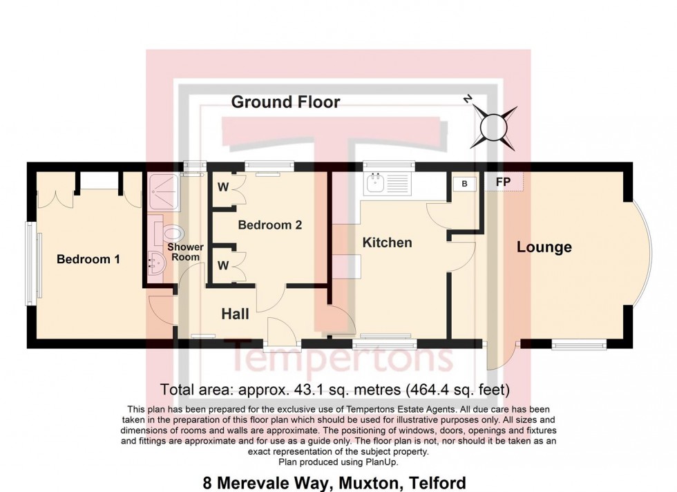Floorplan for Breton Park, Muxton, Telford