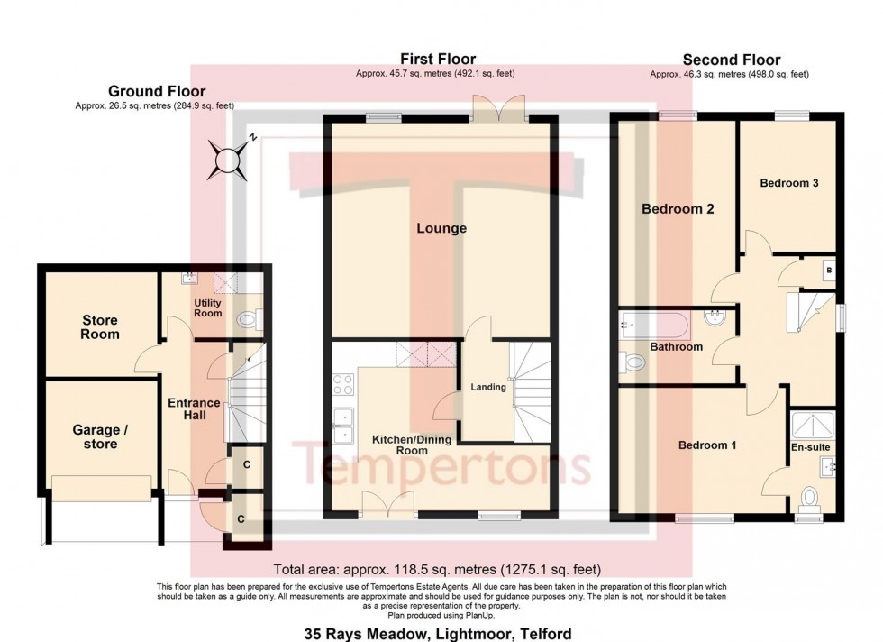 Floorplan for Rays Meadow, Lightmoor