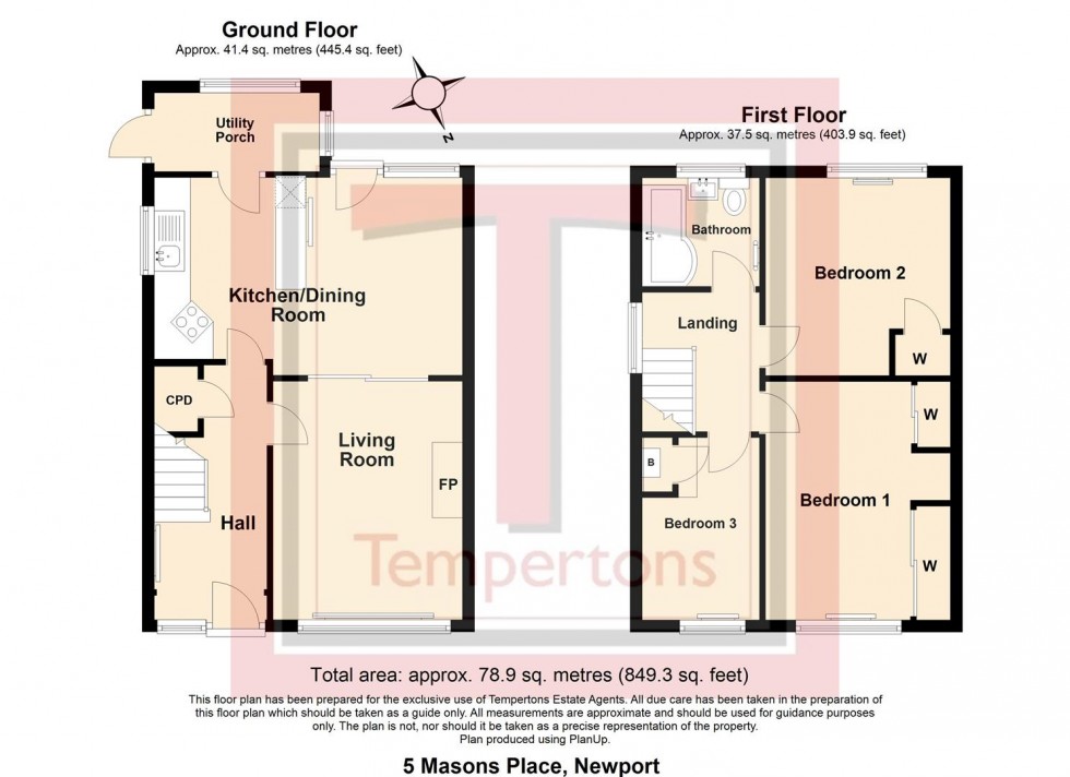 Floorplan for Masons Place, Newport