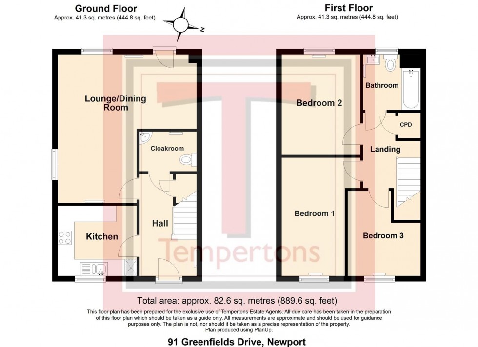 Floorplan for Greenfields Drive, Newport