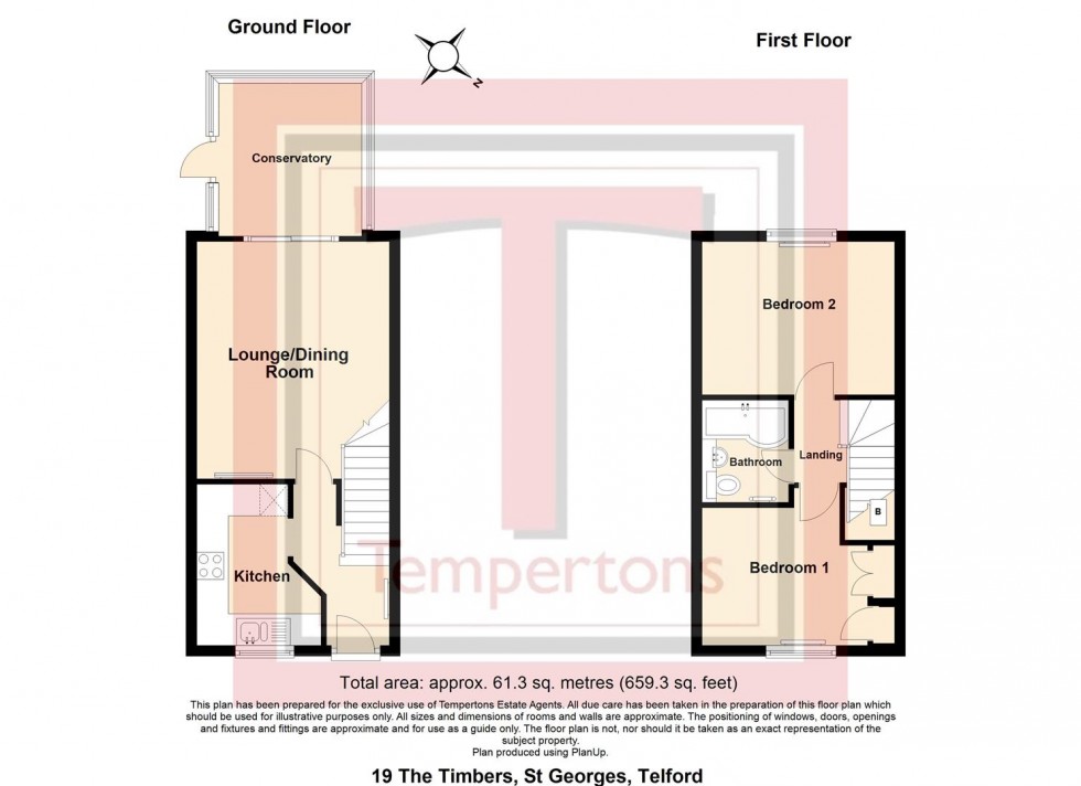 Floorplan for The Timbers, St. Georges, Telford