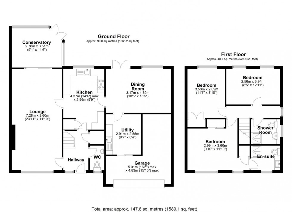 Floorplan for Orchard Close, Church Aston, Newport