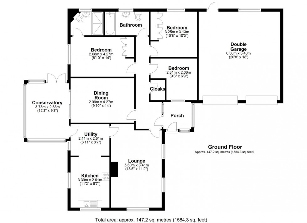 Floorplan for Broadway, Ketley