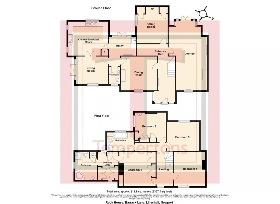 Floorplan for Barrack Lane, Lilleshall, Newport