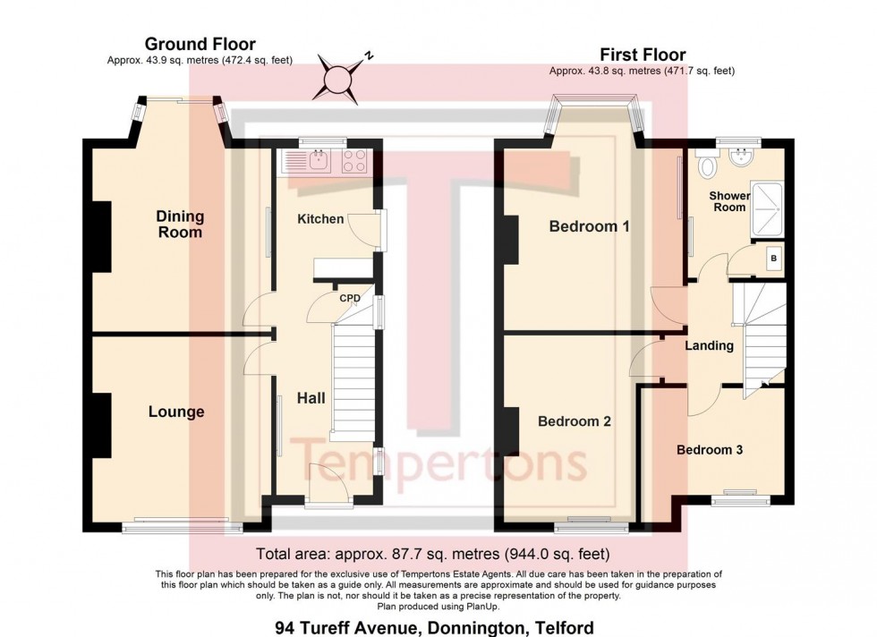 Floorplan for Turreff Avenue, Donnington, Telford