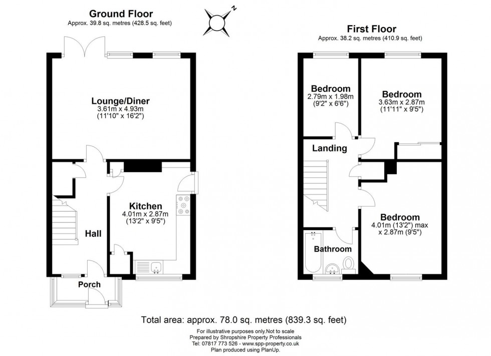 Floorplan for Trench Road, Trench