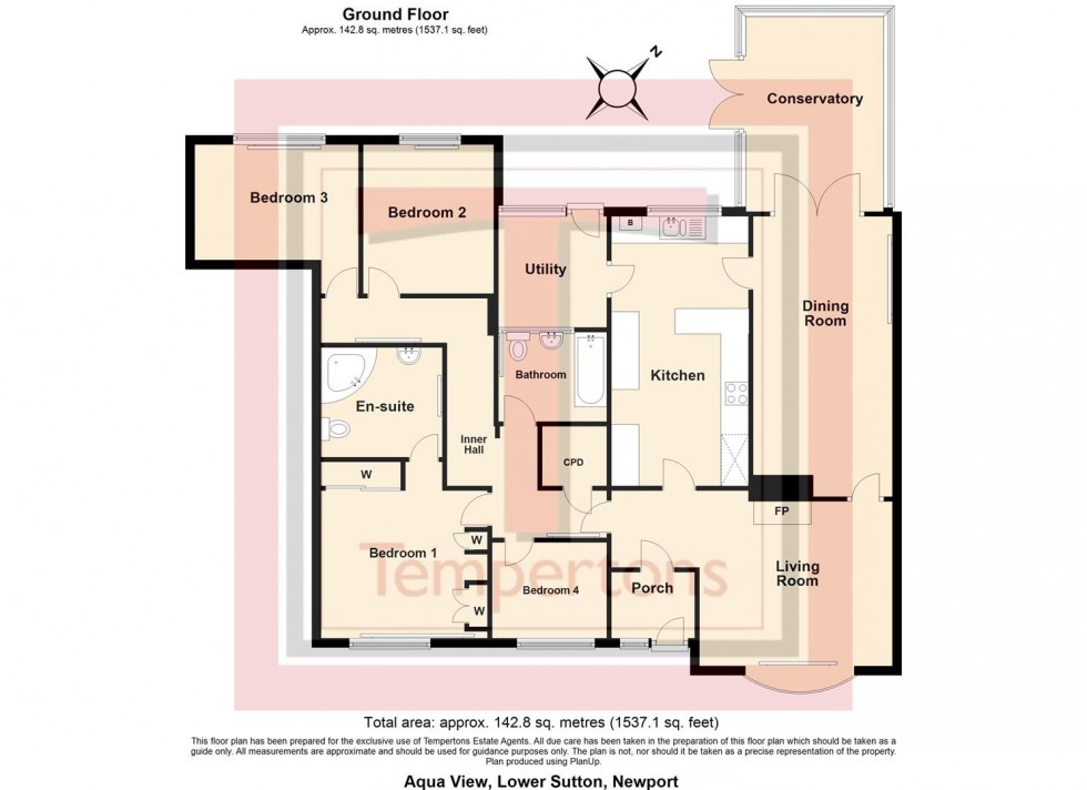 Floorplan for Aqua View, Sutton, Nr Newport