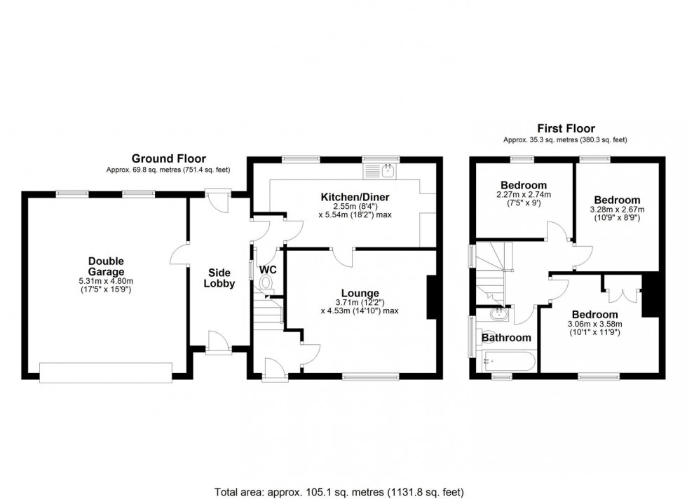 Floorplan for Ardern Avenue, Dawley, Telford