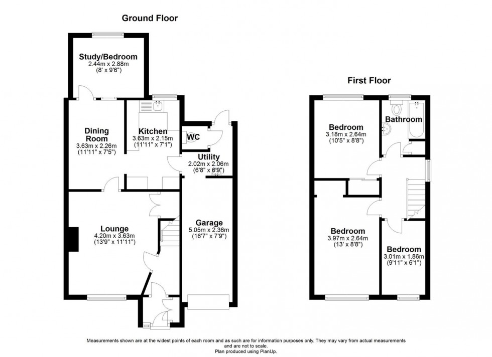 Floorplan for Primrose Drive, Church Aston, Newport