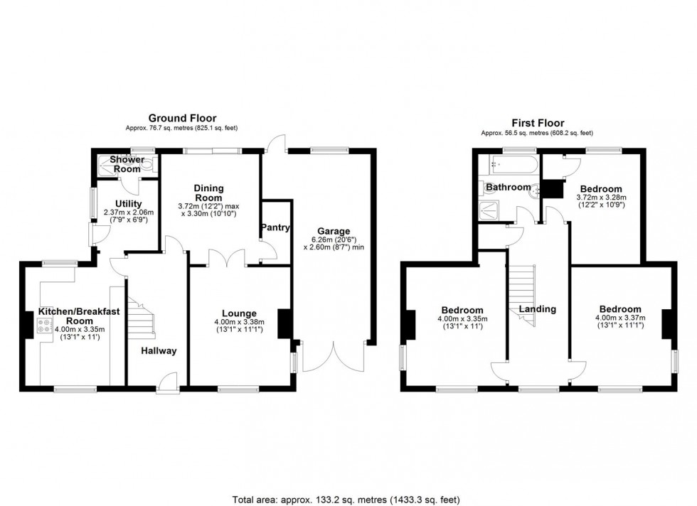 Floorplan for Shrewsbury Road, Edgmond, Newport