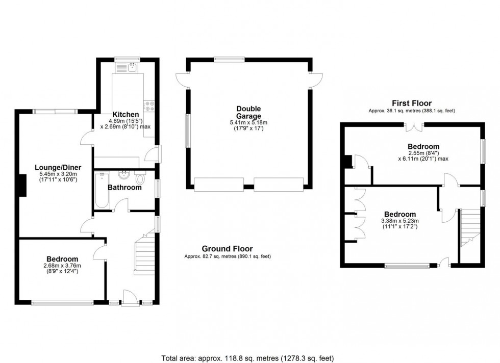 Floorplan for Sutherland Drive, Muxton