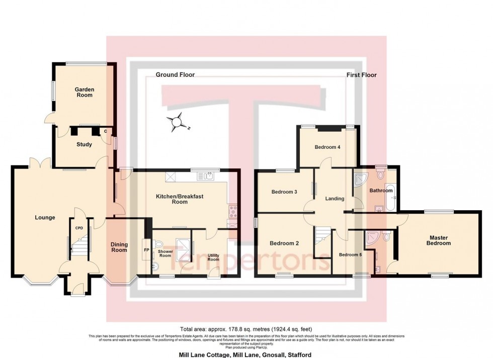 Floorplan for Mill Lane, Gnosall, Stafford