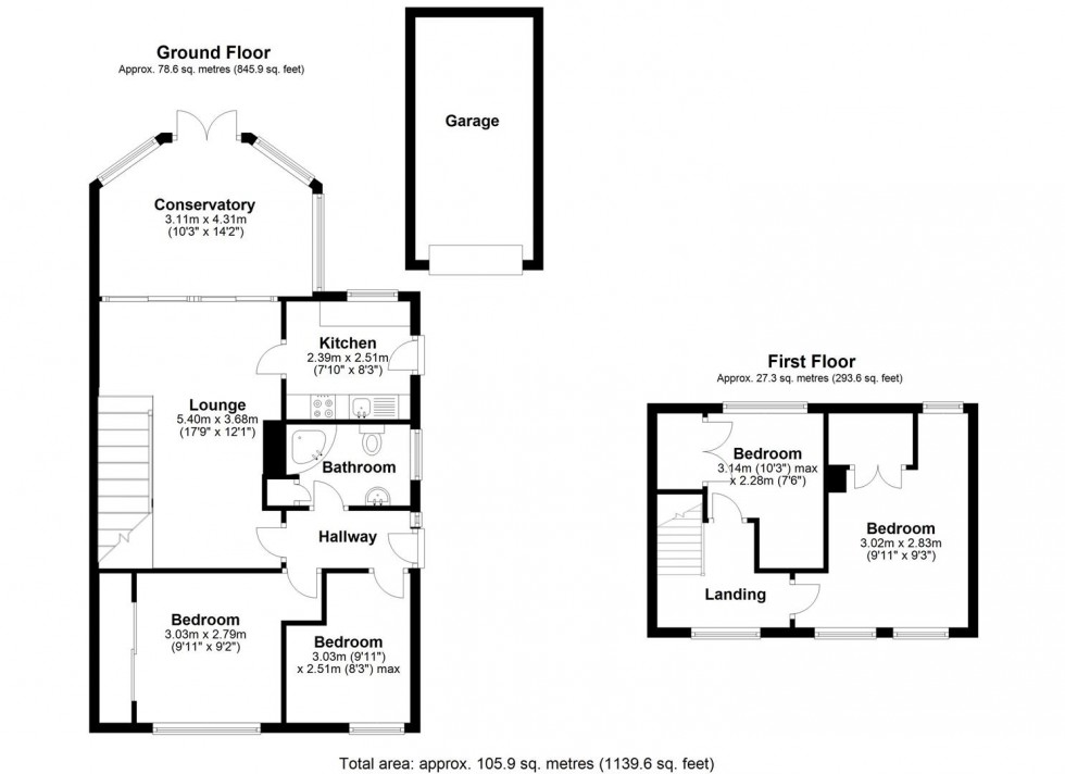 Floorplan for Hampton Drive, Newport