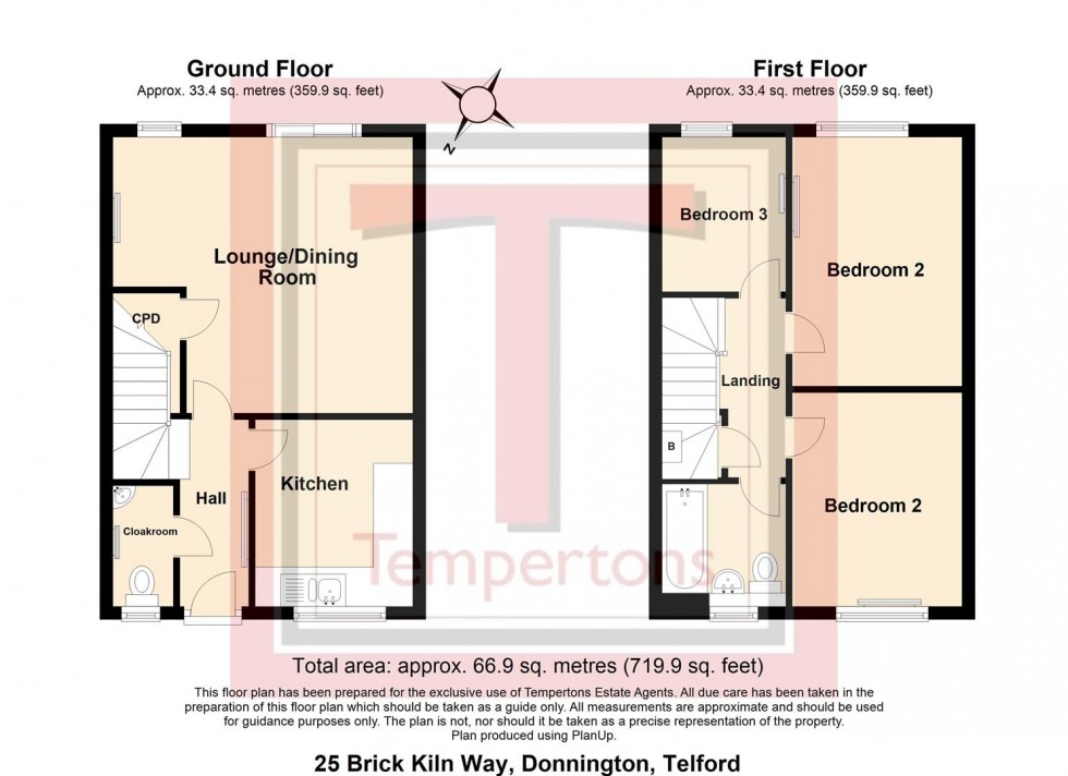 Floorplan for Brick Kiln Way, Donnington