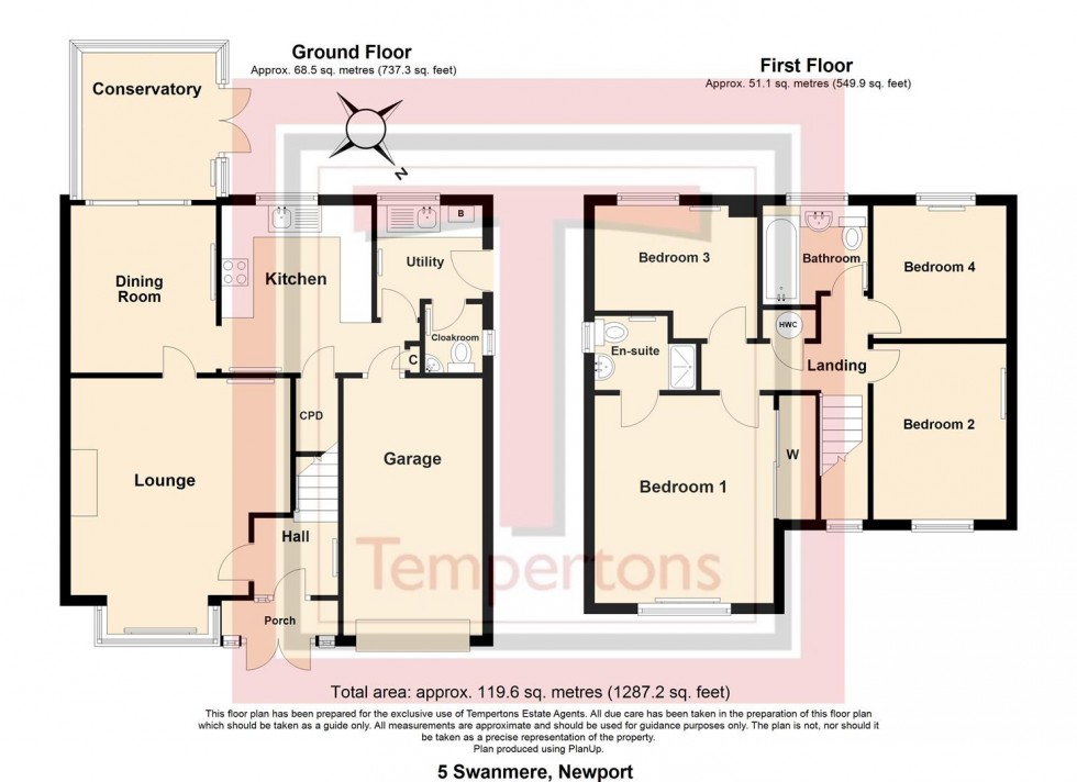 Floorplan for Swanmere, Newport