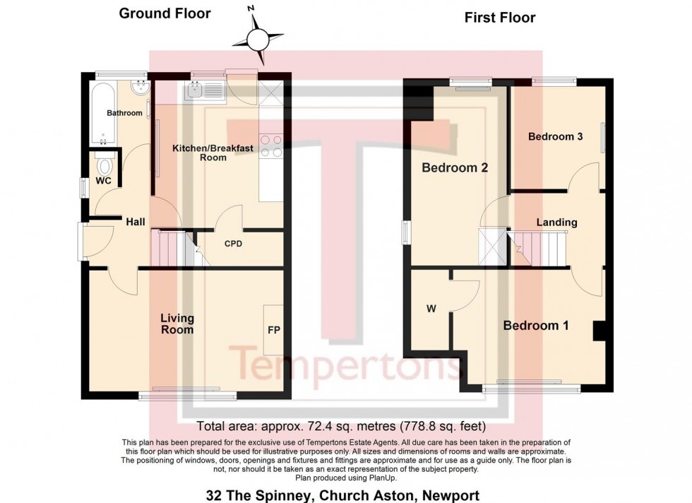 Floorplan for The Spinney, Church Aston