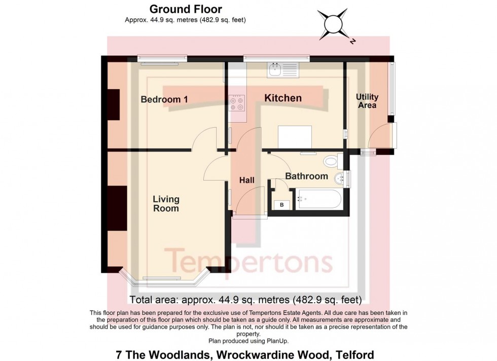 Floorplan for Lincoln Road, Wrockwardine Wood