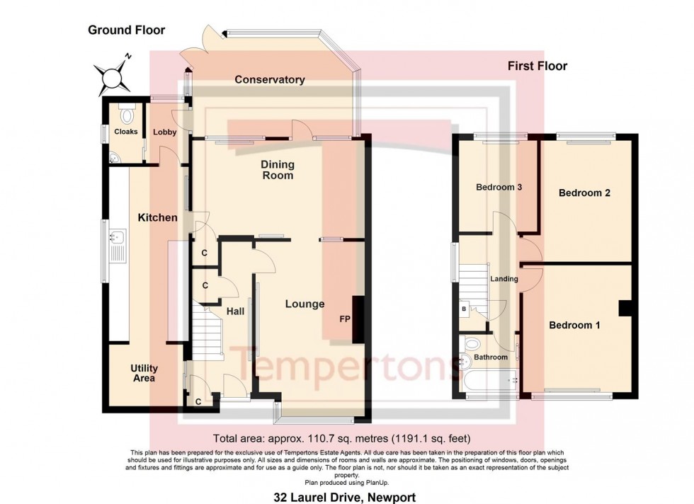 Floorplan for Laurel Drive, Newport